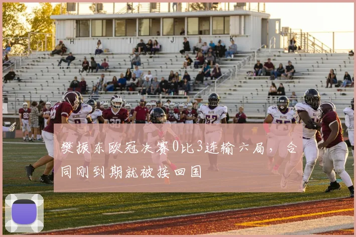 樊振东欧冠决赛0比3连输六局,合同刚到期就被接回国